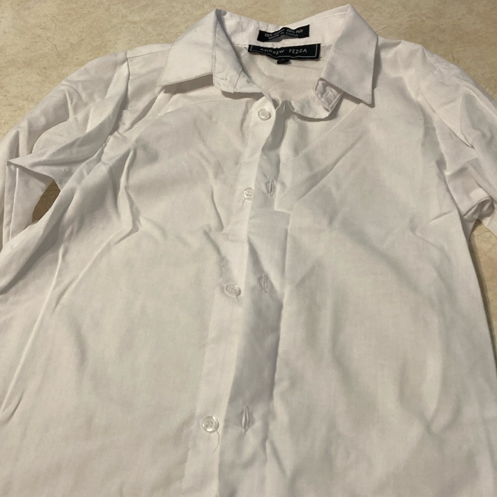 Long sleeve white dress shirt